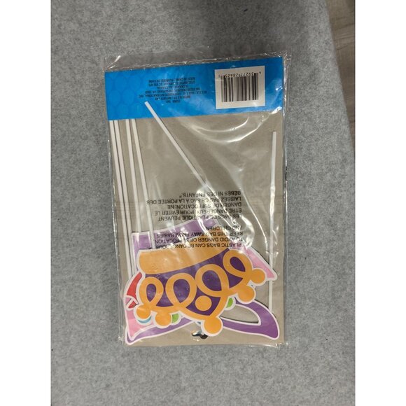 New Photo Props Glasses Lips Tiara Crown Happy BIrthday Multicolor - Picture 2 of 2